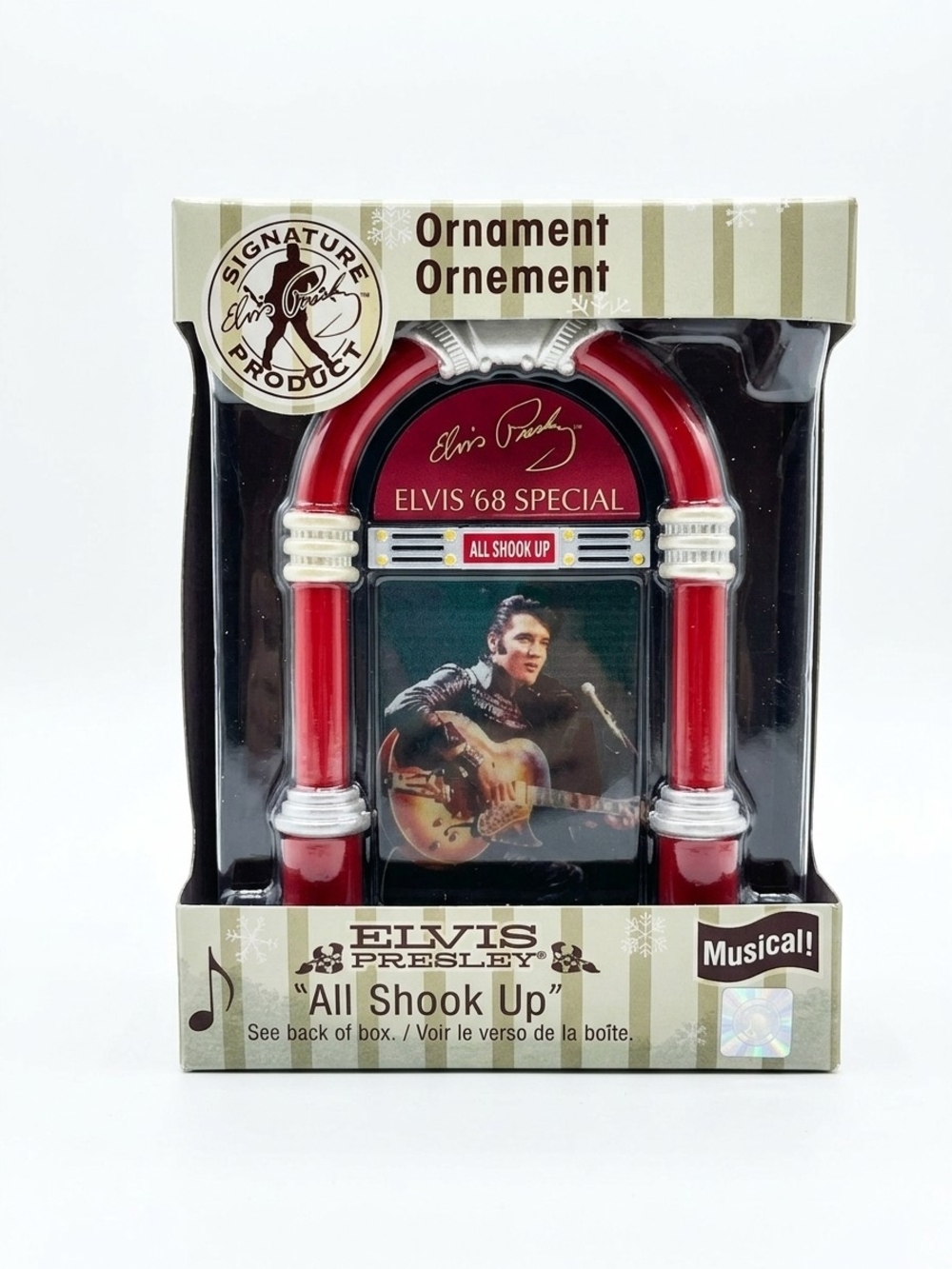 Elvis Presley Red Jukebox Ornament -